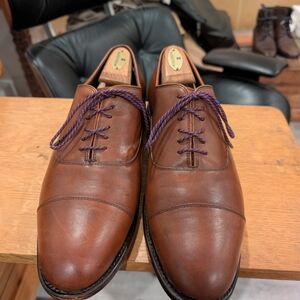 Classic Brown Leather Shoes - The "Executive" in Mahogany